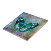 Aqua Galaxy Butterfly Fliese (Seite)