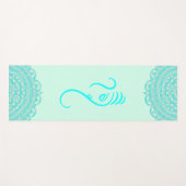Aqua Ganesha und Mandalase Yogamatte (Vorderseite (Horizontal))