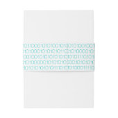 Aqua Geek Chic Binary Code Bands Einladungsbanderole (Rückseitenbeispiel)