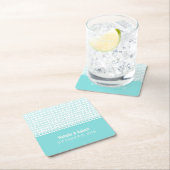 Aqua Geek Chic Binary Code Paper Untersetzer (Vor Ort)