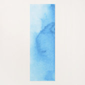 Aqua Gefärbte Krawatte und Gold Mandala Blume Indi Yogamatte (Rückseite)