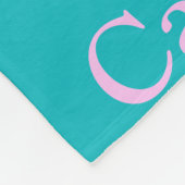 Aqua Gelb Girls nennen Camila Blume Decke (Ecke)