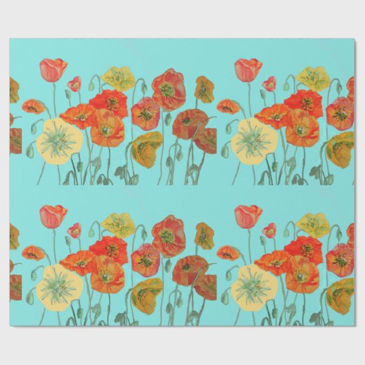 Aqua Geschenkpapier (Flach)