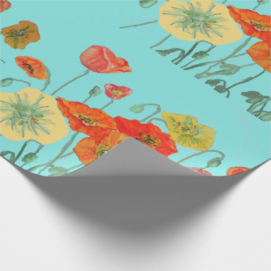 Aqua Geschenkpapier (Ecke)