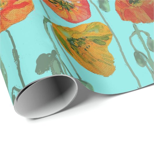 Aqua Geschenkpapier (Rolleneckpunkt)