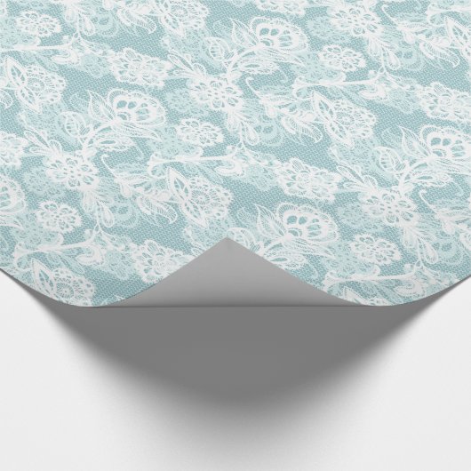 Aqua Geschenkpapier (Ecke)