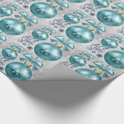 Aqua Geschenkpapier (Ecke)