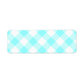 Aqua-Gingham-Muster (Vorne)