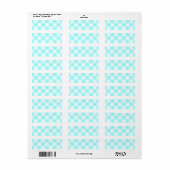 Aqua-Gingham-Muster (Vorne)