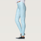 Aqua-Gingham-Muster Leggings (Links)