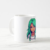 Aqua Girl Kaffeetasse (Vorderseite Links)