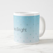 Aqua Glam Dots Ombre              Jumbo-Tasse (Vorderseite Rechts)