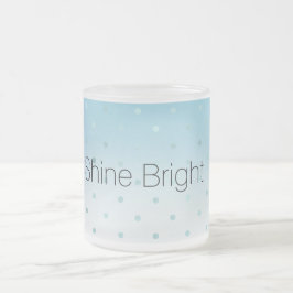 Aqua Glam Dots Ombre Mattglastasse