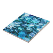 Aqua Glass Stones Fliese (Seite)