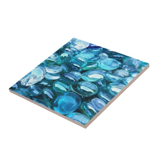 Aqua Glass Stones Fliese (Seite)