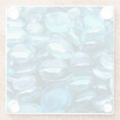 Aqua Glass Stones Glasuntersetzer (Rückseite)