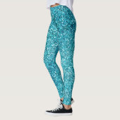 Aqua Glitz Glitzer Leggings (Links)