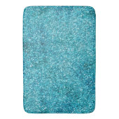 Aqua Glitz Glitzer Sparkle Badematte (Vorderseite Vertikal)