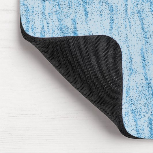Aqua Glitzer Abstrakt Mousepad (Ecke)