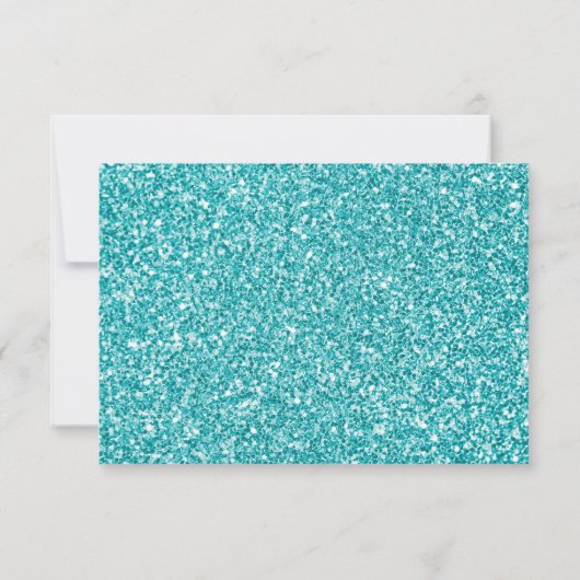Aqua-Glitzer danken Ihnen Karten (Rückseite)