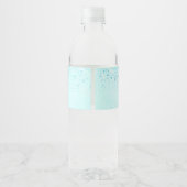 Aqua-Glitzer, Glam Sweet 16 Wasser Flasche Etikett (Rückseite)
