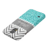 AQUA-GLITZER, GRAMM ZICKZACK, MIT MONOGRAMM Case-Mate SAMSUNG GALAXY HÜLLE (unten)