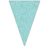 Aqua Glitzer Mermaid Party Bunting Banner (Erste Fahne)