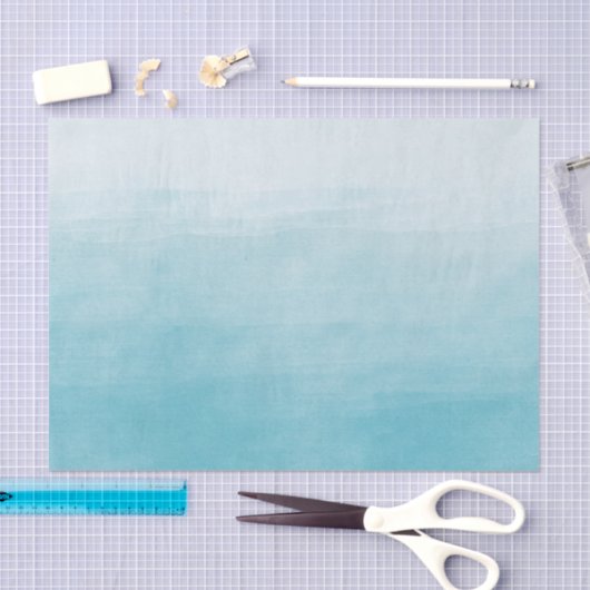 Aqua-Glücks-Aquarell Ombre Seidenpapier (Handwerk)