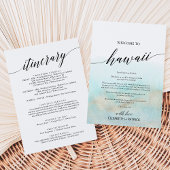 Aqua Gold Beach Hawaii Begrüßungsbrief und Informa