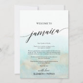 Aqua Gold Beach Jamaika Begrüßungsschreiben und Re (Vorderseite)