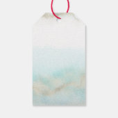 Aqua Gold Beach Willkommen bei Florida Wedding Geschenkanhänger (Rückseite)