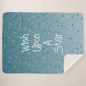 Aqua Gold Blue wünscht sich nach einem Star Sherpadecke (Vorderseite (Horizontal))