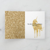 Aqua Gold Einhornsterne Karte (Innenseite)