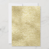 Aqua & Gold Foil Geometric Gem Terrarium Wedding Einladung (Rückseite)