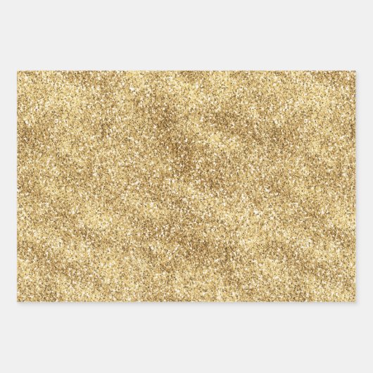 Aqua Gold Glitz Glitzer Sparkle Meerjungfrau Geschenkpapier Set (Vorderseite 3)