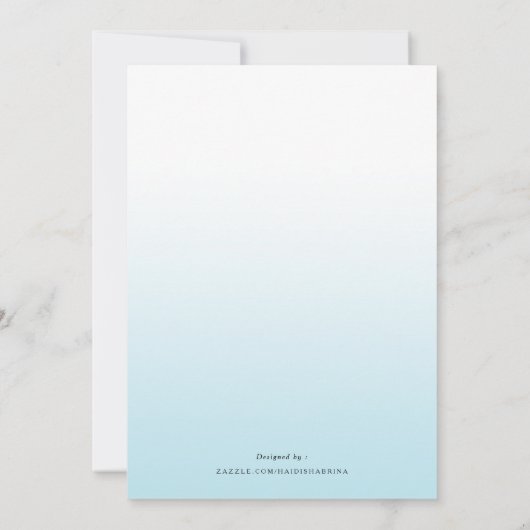 Aqua Gold Glitzer Ananas Brautparty Card Einladung (Rückseite)