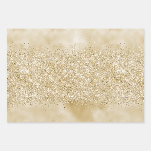 Aqua Gold Glitzy Glitzer (Meerjungfrau inspiriert) Geschenkpapier Set (Vorderseite 2)