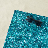 Aqua Gold Glitzy Glitzer (Meerjungfrau inspiriert) Strandtuch (Beispiel)