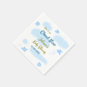 Aqua gold sie ist auf Wolke neun Baby Duschwolken Serviette (Ecke)