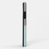 Aqua, Gold u. Streifen Case-Mate iPhone Hülle (Hinten/Rechts)