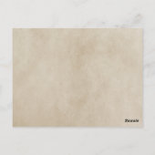 Aqua Gothic Wirbel Tischnummer Postkarte (Rückseite)