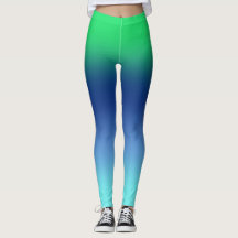 Aqua Gradient Leggings