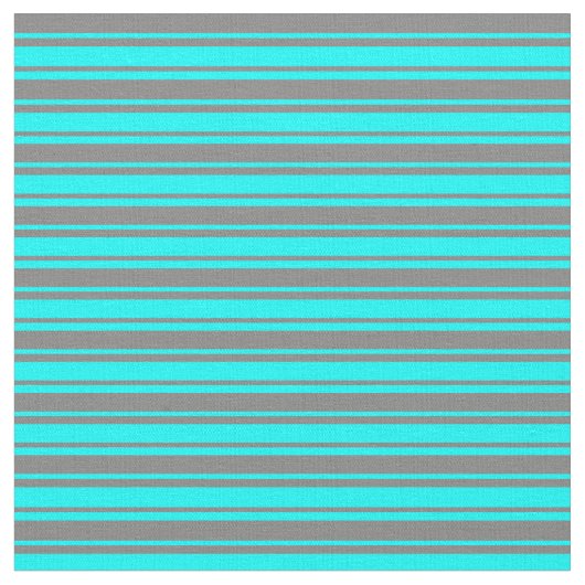 Aqua & Gray Lines Muster Stoff (Nahaufnahme)