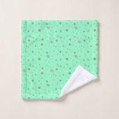 AQUA GRAY SPRITZER CUSTOM TOWEL SET (Waschlappen)