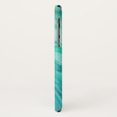 Aqua Green Agate II Wasserfarbmuster Case-Mate iPhone Hülle (Hinten/Links)