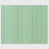 Aqua & Green Candy Strip Wrapping Paper Geschenkpapier (Flach)