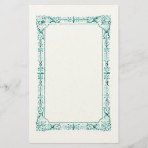 Aqua Green Extravagant Frame Briefpapier