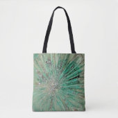 Aqua Green Ice Explosion von Vintagem Kunstglas Tasche (Vorderseite)