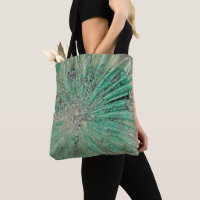 Aqua Green Ice Explosion von Vintagem Kunstglas