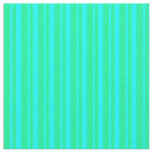 Aqua & Green Lines Stoff